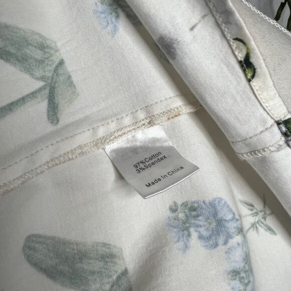 Tuckernuck Fresh Bud Royal Shirt Floral Mini Dress Button Front Women's Small - Picture 11 of 12